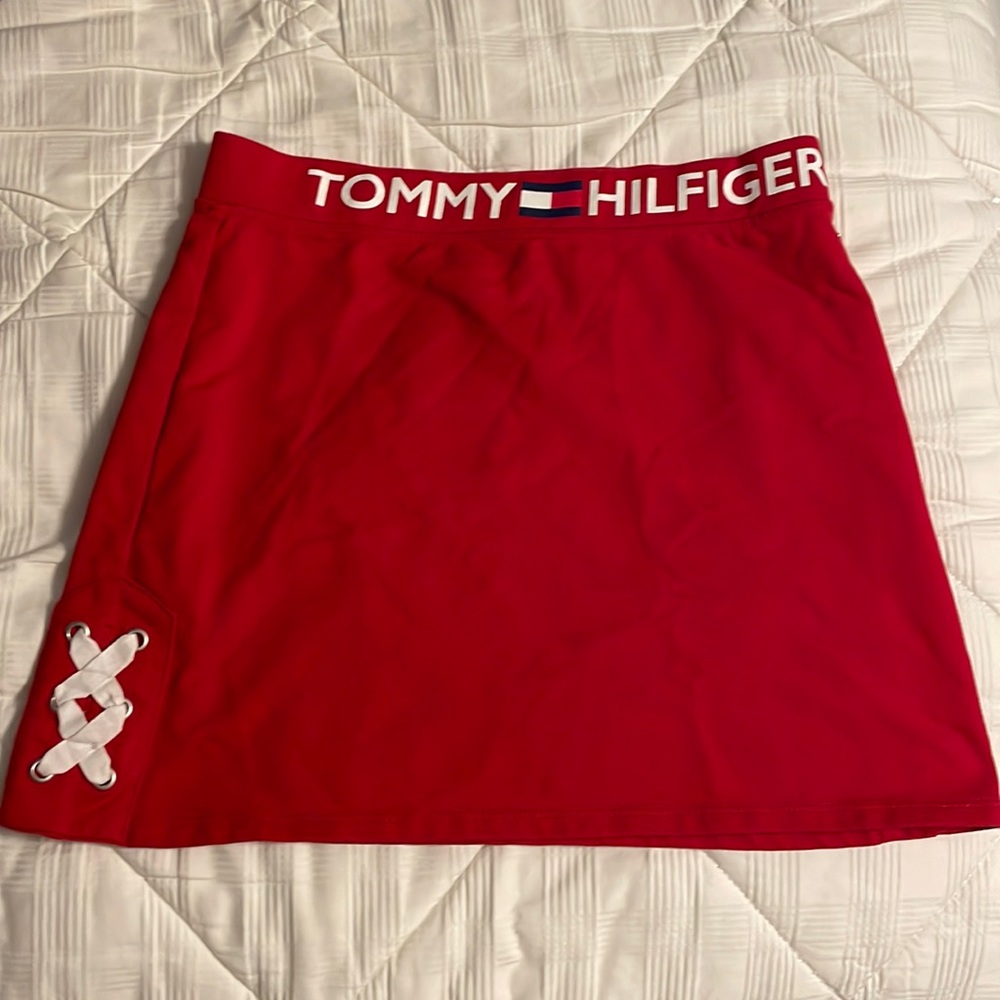 Tommy Hilfiger Red Mini Skirt Kid/teen Large (size 12-14)